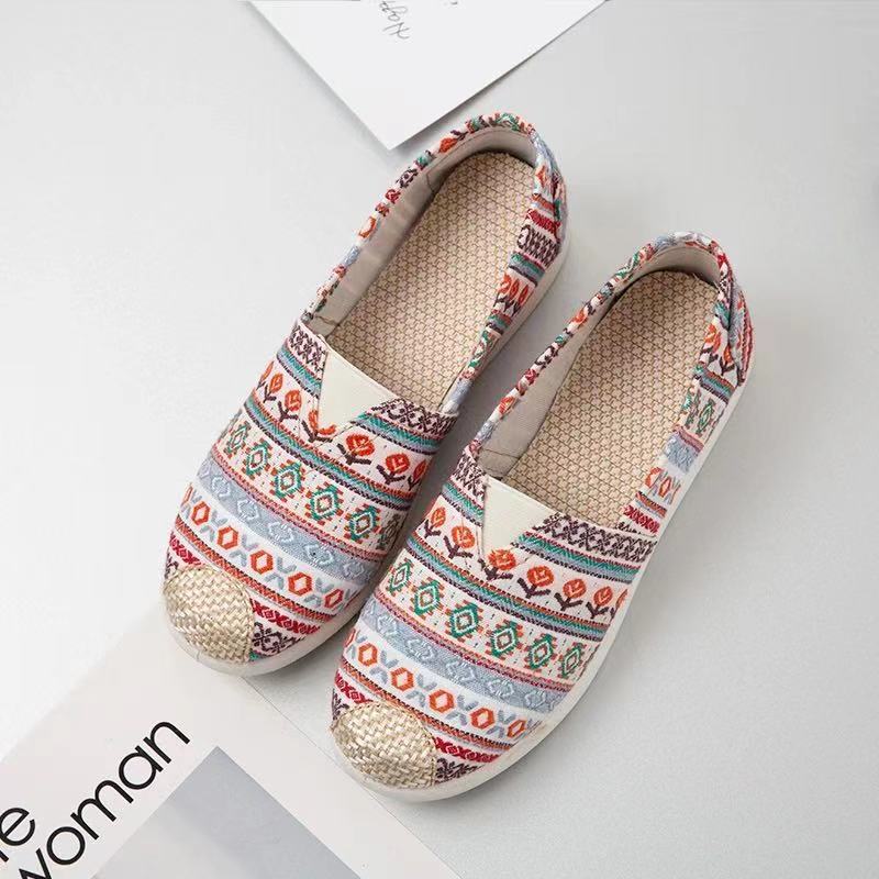 Picture of Spring New Style Old Beijing Cloth Shoes Women's Soft-Soled Lazy Shoes Canvas Foreign Trade Shoes Fisherman's Shoes Korean Version Versatile