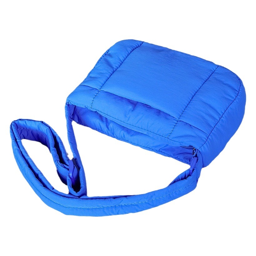 Picture of Yuan Ye Style Nylon Small Square Bag Women's Macaron Quilted Shoulder Crossbody Bag Simple Rhomboid Handbag in stock
