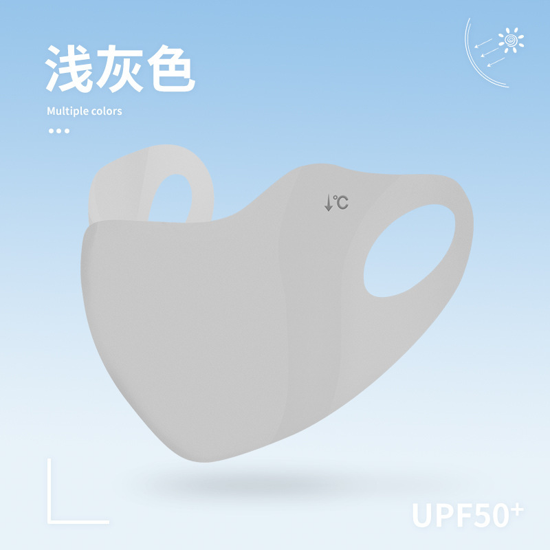 Picture of Ice Silk sun protection mask sun protection full face breathable fashion Korean eye protection corner summer outdoor UV protection Women's mask