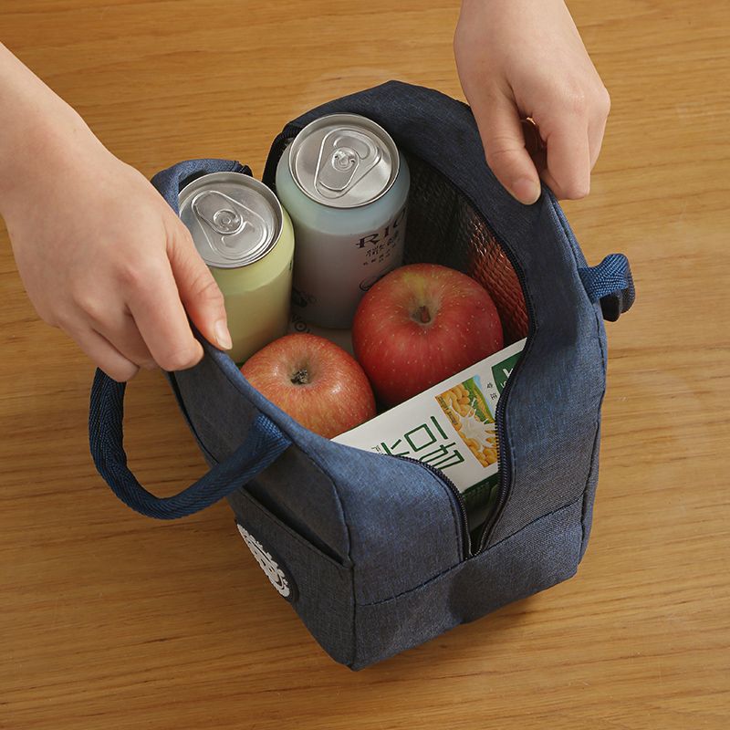 Picture of Oxford Cloth Lunch Box Lunch Bag Student Office Student Thickened Insulation Bag Convenient Portable Lunch Bag Thickened Aluminum Foil Bag