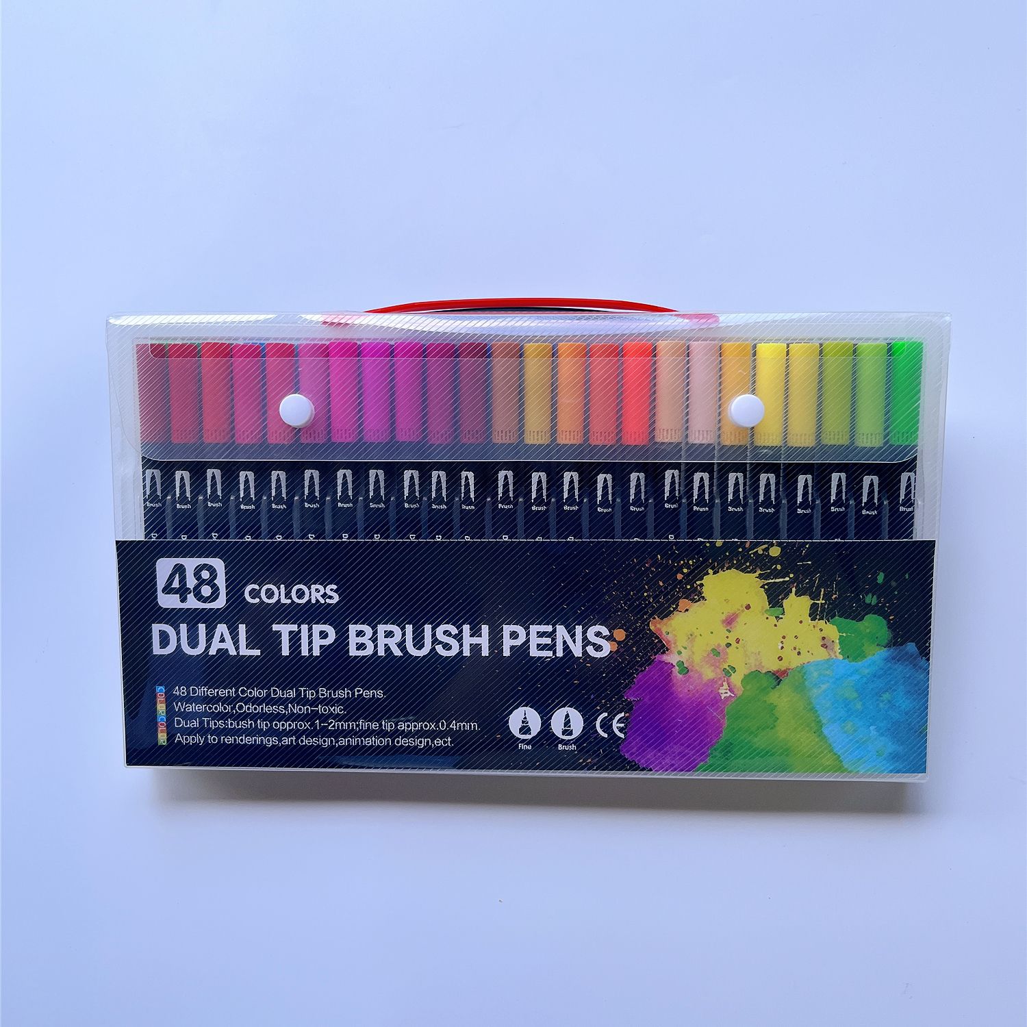 Picture of Amazon Double-Headed Hook Pen Color Marker Pen Soft-Head Watercolor Pen Art Supplies Children's Gift Painting Set