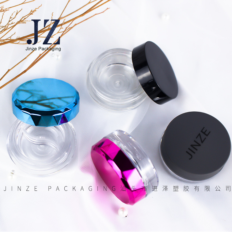 Insightful design two-color 2-color monochrome transparent eyeliner eyeliner box lip mud bottle Skin Care Packaging bottle peg