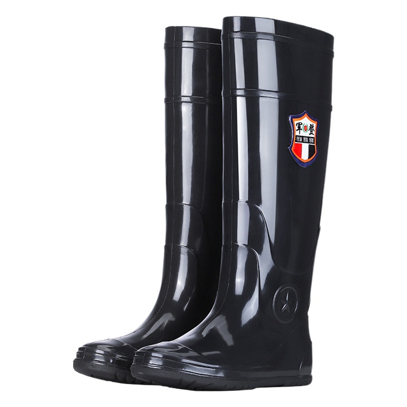 2025 new long tube knee-high field transplanting shoes wear fishing fishing soft bottom work wear-resistant water shoes