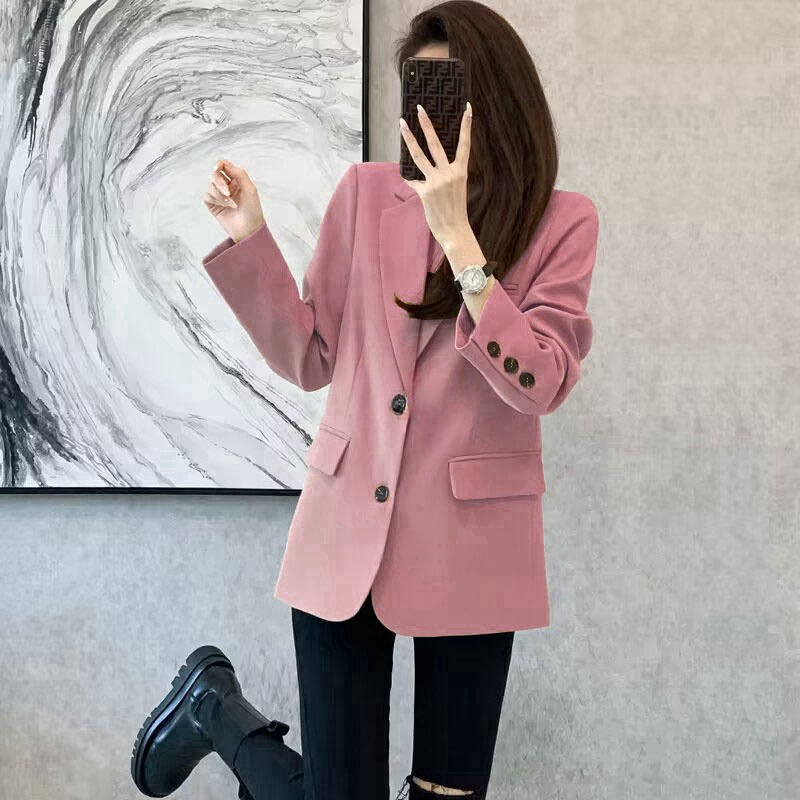 Picture of 2024 new wholesale commuter spring and autumn Joker suit jacket female Korean trend European little one generation hair