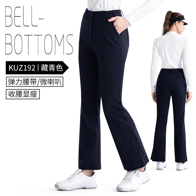 Picture of Pgm Golf Clothing Women's Autum Elastic Elastic Belt Micro-Flared Sports Fabric Slimming Look Pants