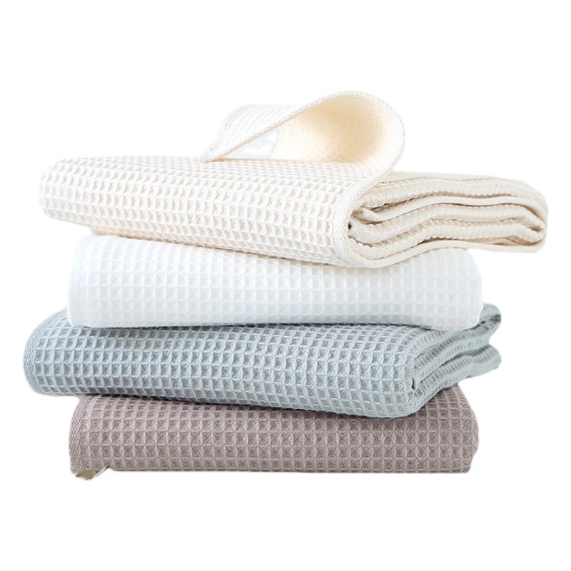 Cross-border waffle towel adult household absorbent cotton face towel cotton honeycomb towel wholesale