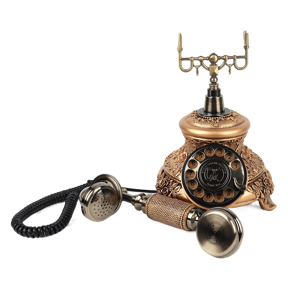 Antique Telephone Recording Telephone Large Ringtone Fixed Landline Home Hotel Wedding Message Telephone Wholesale