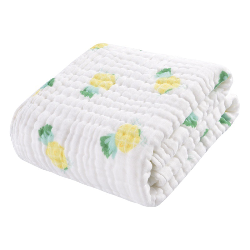 Baby Type A Bath Towel Newborn Baby Xinjiang Cotton Six-Layer Gauze Bath Towel Newborn Children Bath Cover Blanket