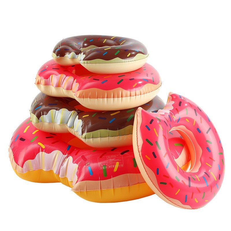 Picture of Factory hot-selling inflatable swimming ring swimming ring thickened adult floating ring letter Bai shell swimming ring