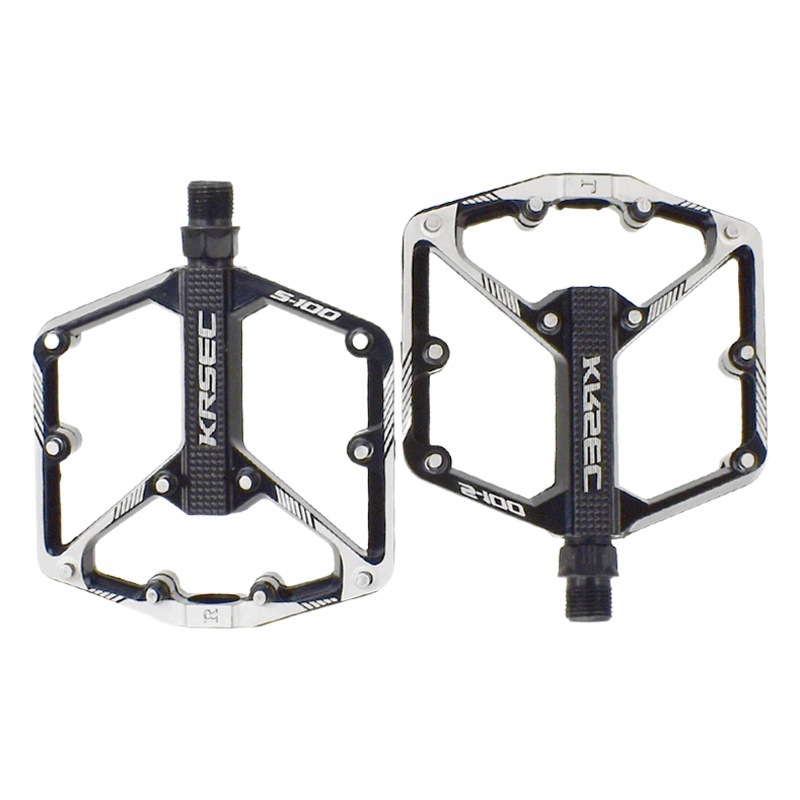 KRSEC Cross-border Bicycle Accessories Aluminum Alloy Non-slip Lightweight Off-road Pedal Mountain Bike Sanpeilin Pedal
