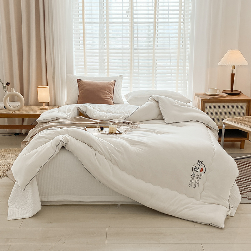 Picture of Class A Raw Cotton Soybean Fiber Quilt Japanese Soybean Quilt Spring and Autumn Quilt Core Thickened Winter Quilt Student Quilt Gift Quilt