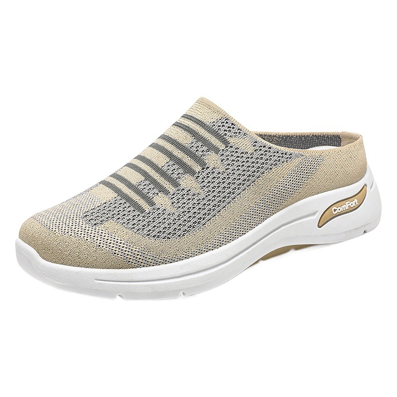 Kangtai Shoe Factory Shoes Women's 2025 Spring and Summer Cross-Border Women's Shoes Shoes Casual Breathable Half-Flop Mom's Shoes