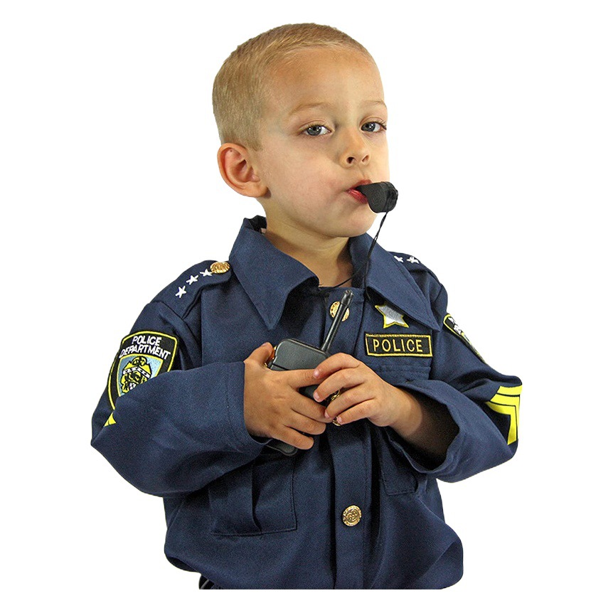 Spot European and American Children's Police Role-Playing Children's Game Performance Halloween Cross-Dressing Dance Party Costumes
