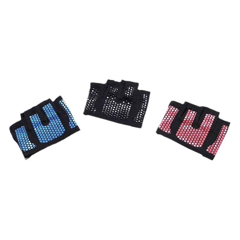Aerial yoga four-finger fitness gloves men and women half-finger breathable wicking sports gloves dumbbell weightlifting fitness