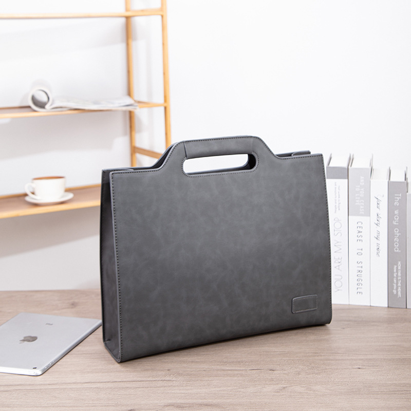 Picture of High-Definition Version of the New Large-Sized Men's Handbag Large-Capacity Business Briefcase Commuter Office Document Bag