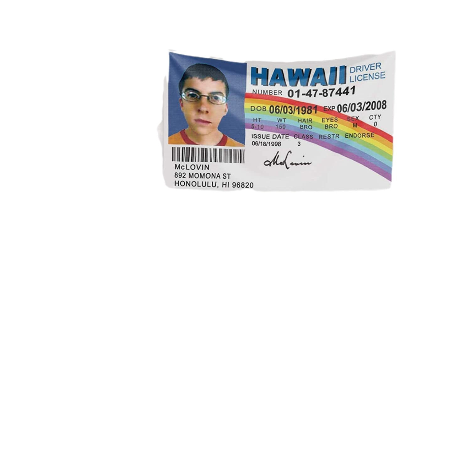Picture of Cross-Border Supply Id Driver License3X5Ft Id Card Driver's License Dormitory Decoration Flag Tapestry