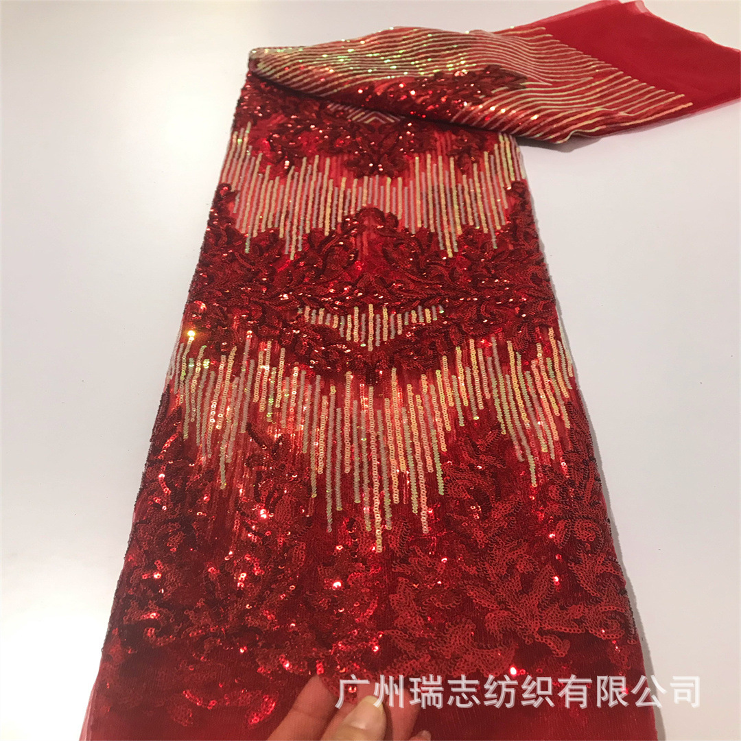 New fashion sequined dress fabric African banquet wedding wedding special clothing dress stage decorative cloth