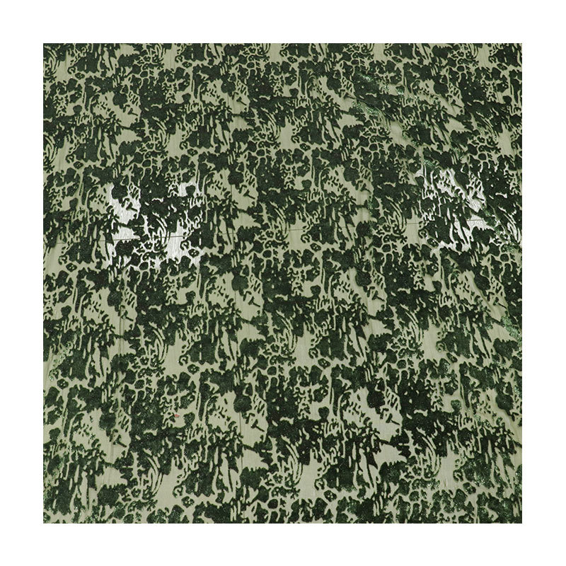 Picture of Factory wholesale woven brocade viscous brocade polyester semi-bright silk rotten flower burnt velvet fabric nightdress cheongsam skirt fabric