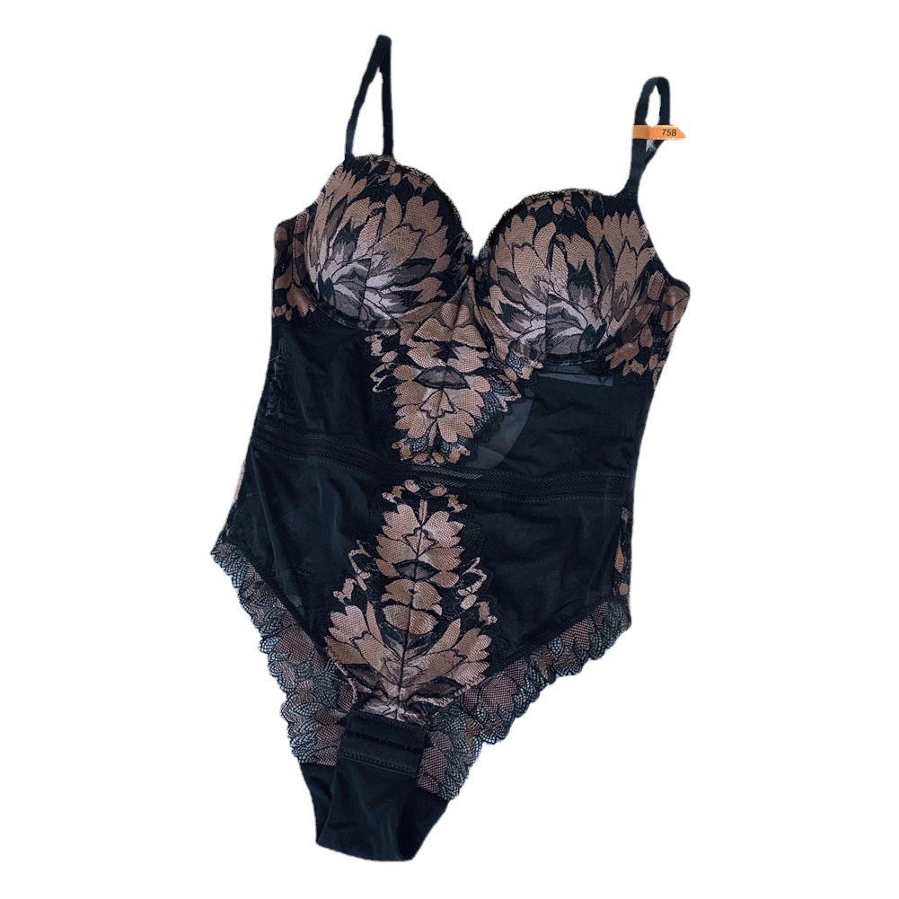 6622 New Style Underwear Sexy Lace Jompsuit Women's Gold Shaped Gather Embroidered Lace Body Shaping