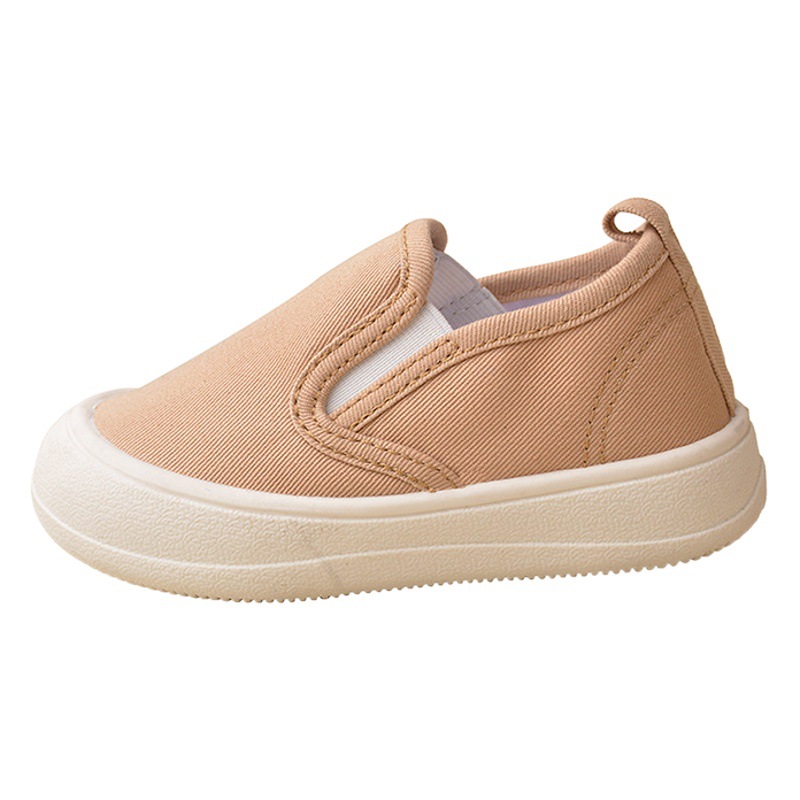 Spring and Autumn Spot Classic Double Elastic Children's Shoes Casual Soft-Soled Slip-Ons for Boys and Girls Thick-Soled Canvas Shoes Cross-Border Wholesale