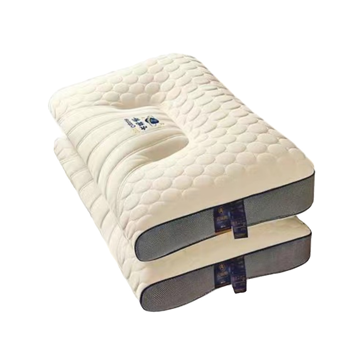 Picture of Cloud pod pillow space capsule pillow core antibacterial massage pillow a pair of home hotel dormitory student cervical spine protection