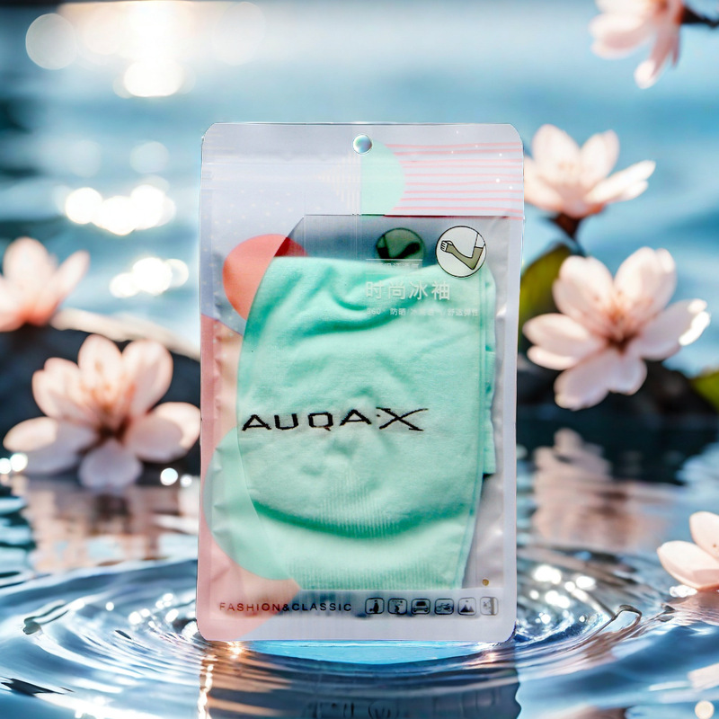 Breathable ice sleeve packaging bag Ice Silk sunscreen sleeve riding armguard sweat-absorbent sleeve transparent bag factory wholesale spot
