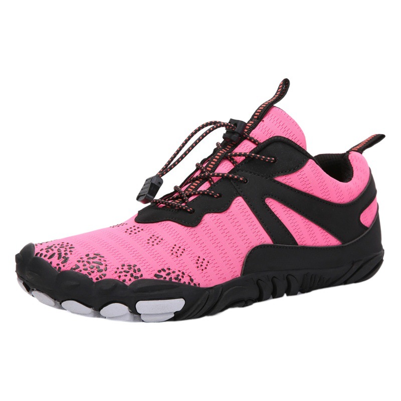 Thickened Cross-Border Outdoor Five-Finger Mesh Shoes, Mountaineering Sports Version, Breathable Hiking Shoes, Men's Cross-Country Rock Climbing Running Shoes, Non-Slip
