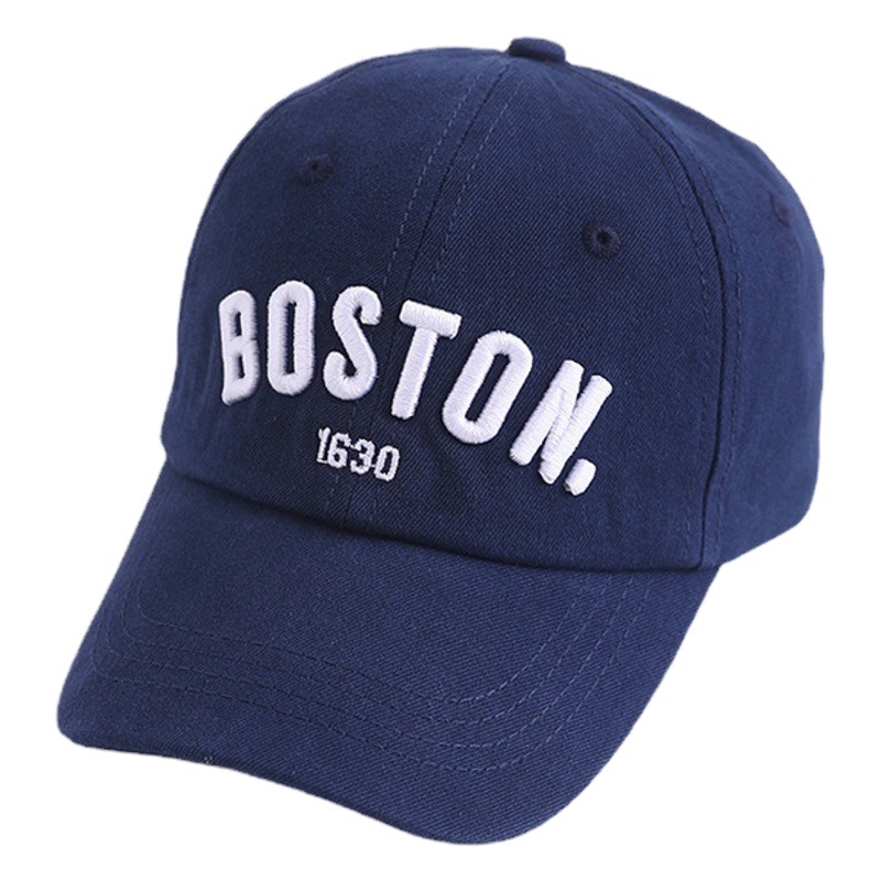 BOS. 1630 Embroidered Letter Children's Hat Girl's Spring Fashion All-match Sunshade Sunscreen Duck Tongue Baseball Cap for Boys