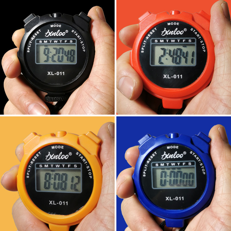 Picture of Positive countdown timer student competition training referee professional electronic stopwatch accurate large screen track and field sports stopwatch