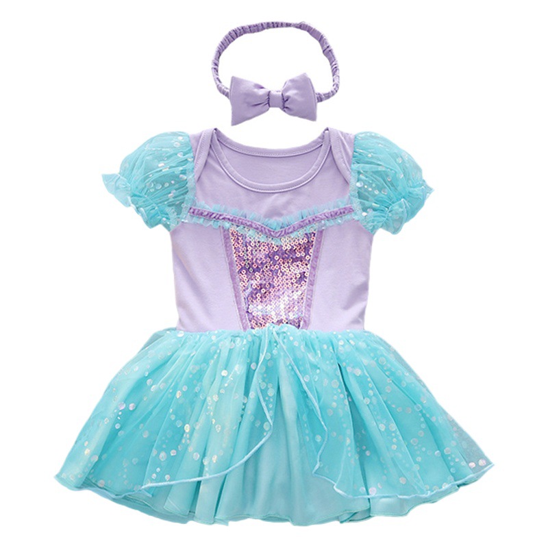 Halloween Children's Clothing, Short-Sleeved Pullover, Baby Baby Hooded Princess Jumpsuit, Romper Dress