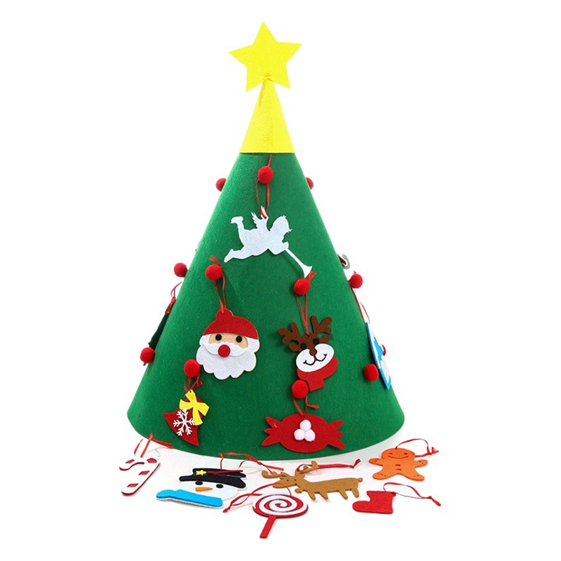 Spot felt Christmas tree Christmas gift Christmas felt decoration diy handmade pendant manufacturers wholesale