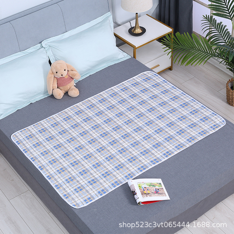 Picture of Diaper Mat for the Elderly Waterproof Washable Queen-size Bed Care Mat Aunt Mattress Menstrual Mat Ultrasonic Four-layer Integrated