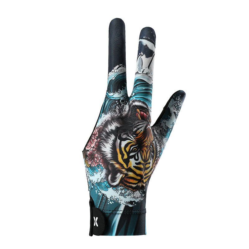 Picture of Billiards Gloves with Three Fingers Leaking for Left and Right Hands, Single Smooth Elastic Ice Silk Breathable Non-Slip Thin Billiards Gloves for Men and Women