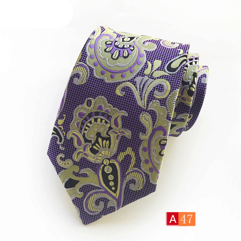 Picture of Source Factory Hot Jacquard Fabric Tie Men's Dress Business Suit Accessories Tie Wholesale