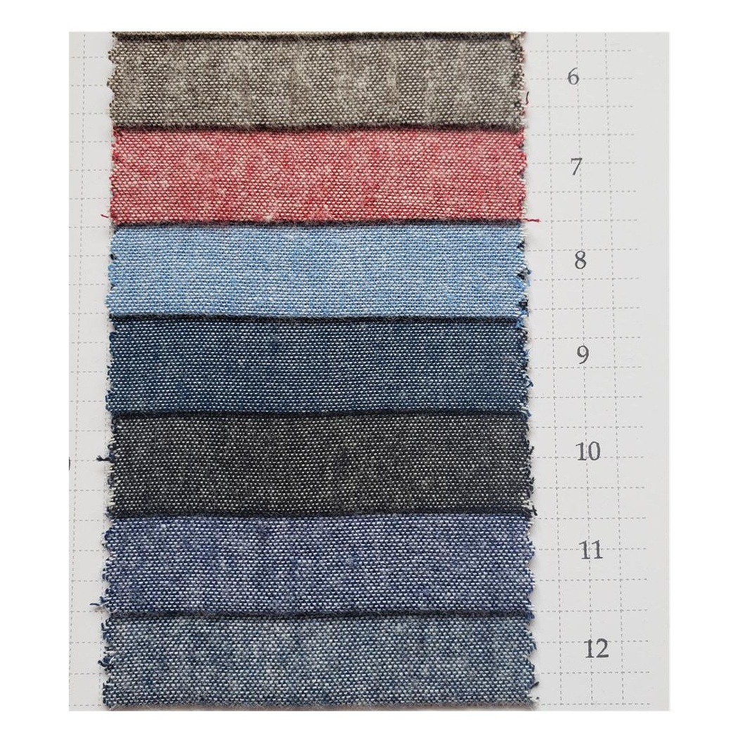 In stock supply 21 cotton youth cloth plain cloth imitation denim shirt fabric pure cotton clothing fabric
