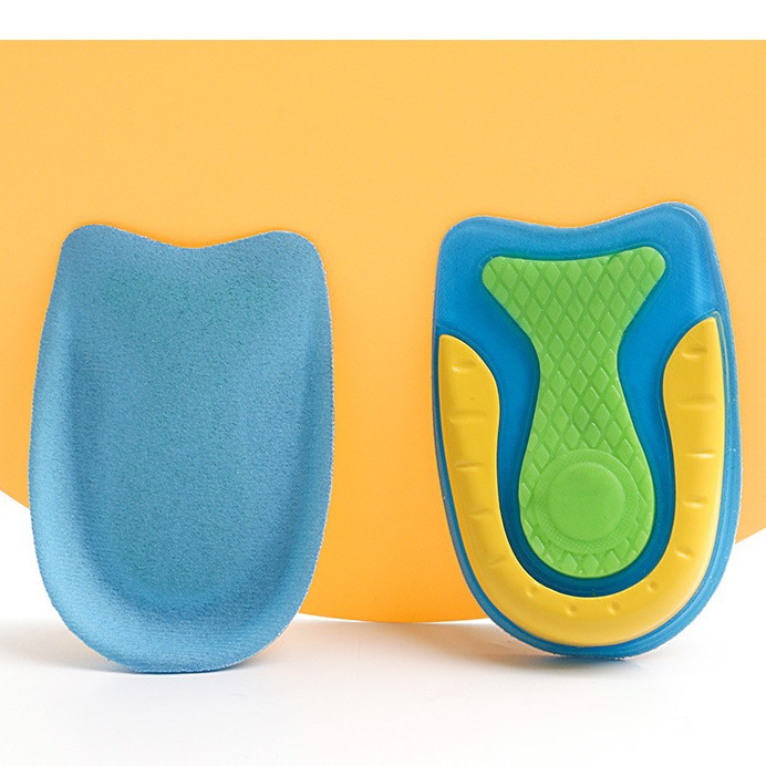 Foreign Trade Heel Sports Insole Non-Slip Shock-Absorbing Half-Pad Decompression Pad Not Tired after Standing for a Long Time Artifact Men and Women Heel Pad