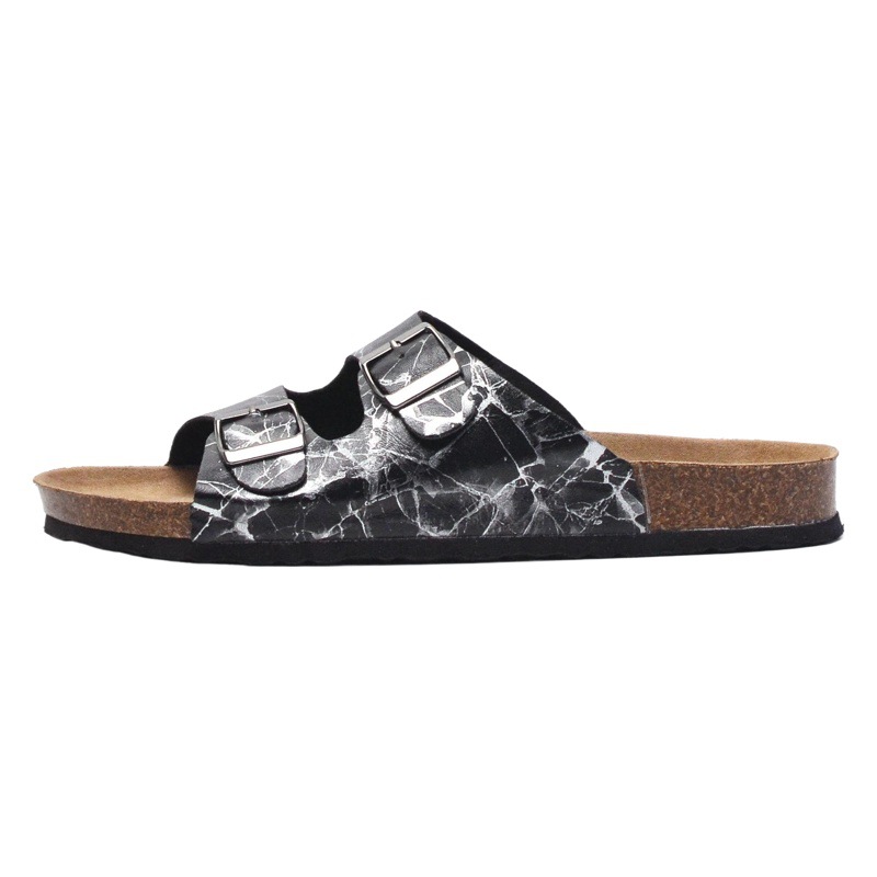 2025 Ruizu New Men's Cork Slippers Outwear Women's Sandals and Slippers Korean-style Couple's Beach Shoes Trendy Cross-border Students