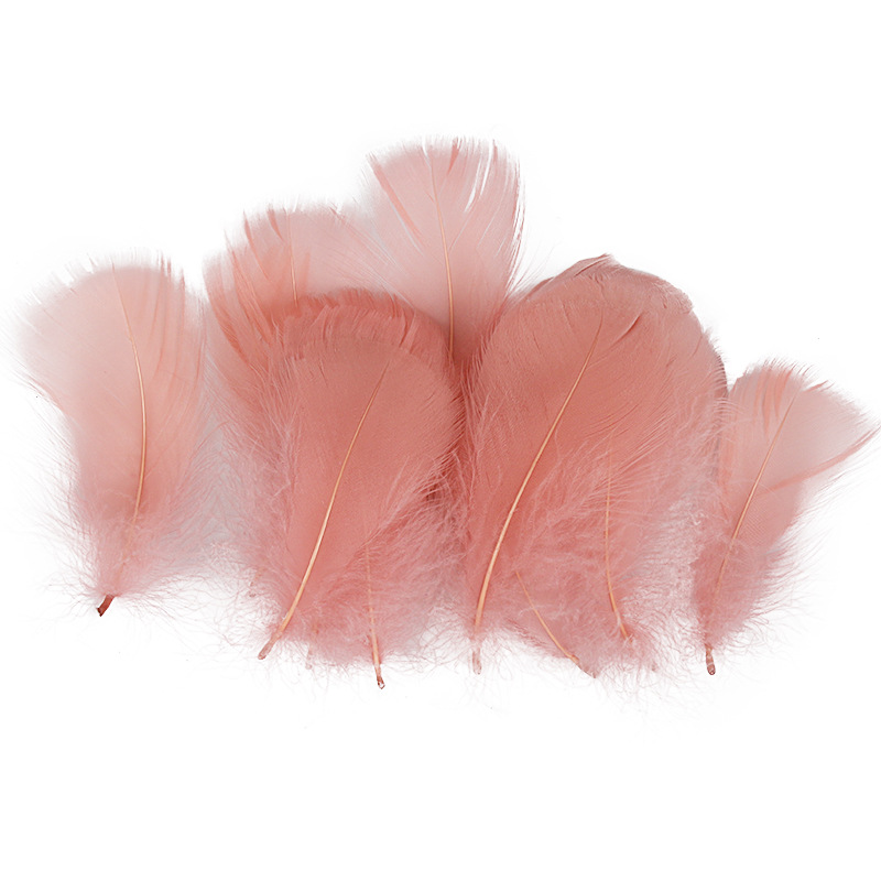 Picture of Special offer about 100 colored small floating feathers goose feather diy jewelry festival scene decoration filler feathers
