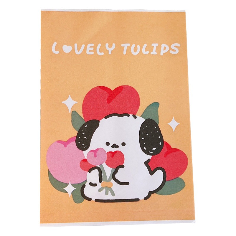 Cute Cartoon Jelly Dog Paper Storage Mini Paper Bag Tulip Dog Packaging Bag Decoration Gift Bag Cute
