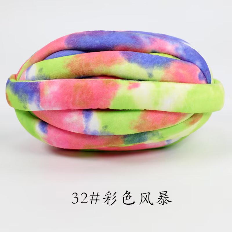 Picture of Filling heart cotton warm velvet cotton wool thick ice island wool diy hand-knitted hook blanket carpet blanket kennel cat nest cushion