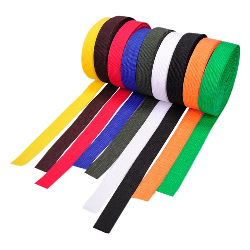 Shida Color Polypropylene PP Ribbon Bag Backpack Belt 2.5cm Packing Strap DIY Clothing Bookbag Belt Accessories