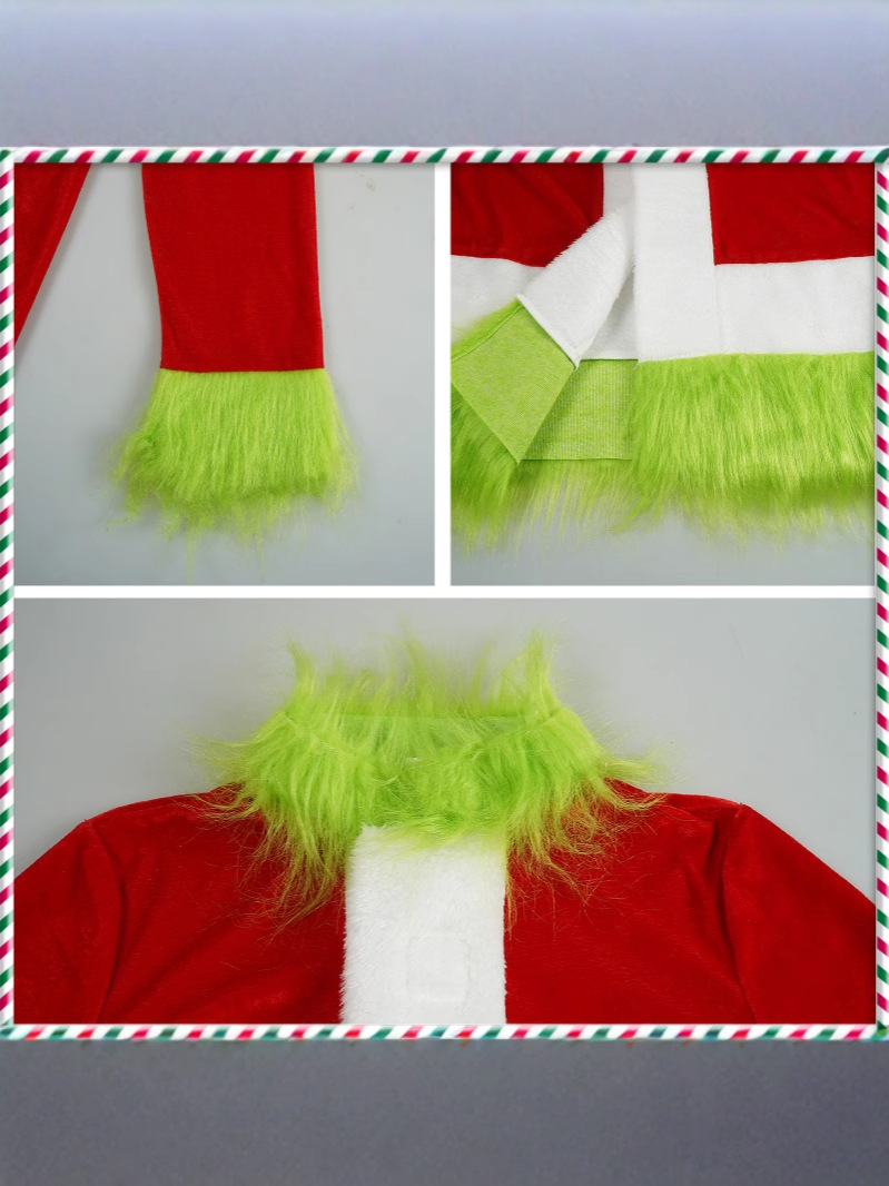 Picture of Christmas Cos Dress Christmas Masquerade Grinch Grinch cosplay Party Stage Performance Dress