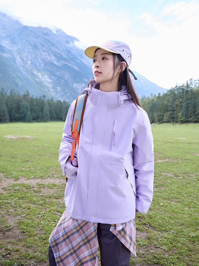 Outdoor Jacket 2025 New Women's 3-in-1 Outdoor Windproof Waterproof Hiking Mountaineering Wear for Men