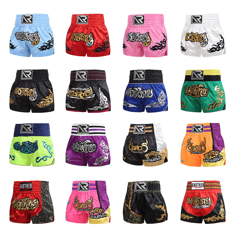 Picture of thai muay thai ufc training fight sanda summer training boxing shorts mma fighting shorts in stock wholesale