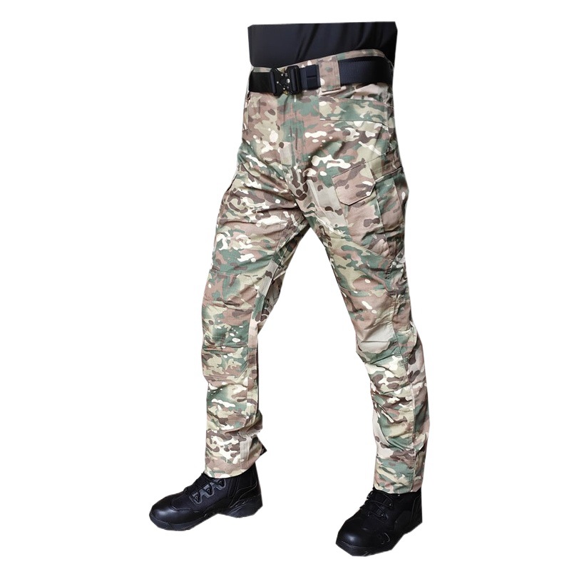 Cross-border military fans tactical pants men's iX7X9 camouflage plaid pants 511 training wear-resistant waterproof tooling multi-bag pants