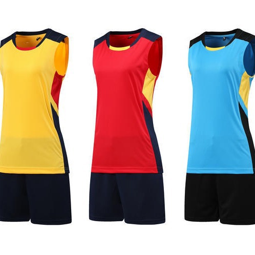 Volleyball uniform suit team uniform men's special clothing for competition air volleyball uniform women's volleyball jersey sports short sleeve# A825