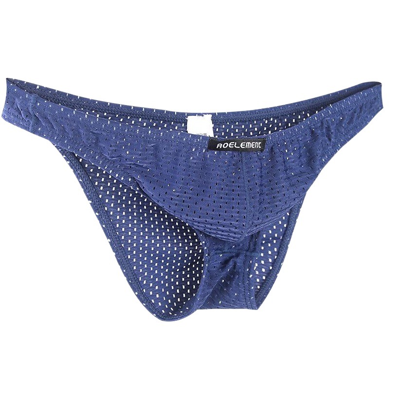 Tight Ice Silk Mesh Underwear Men's Small Briefs Mesh Sexy Youth Underwear Breathable Trendy Thin Shorts for Men