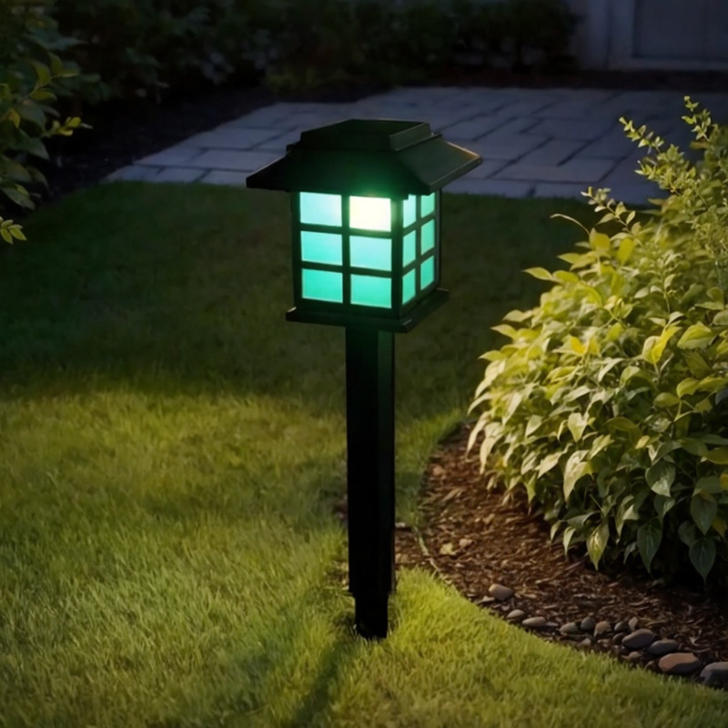 Picture of Solar Lawn Light Courtyard Garden Decorative Floor Insert Light LED Waterproof Outdoor Night Light Villa Landscape Light