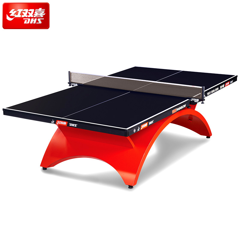 Picture of Double Happiness Neo Table Tennis Table Tch Big Rainbow Table Tennis Table Standard Training Competition Blue/Black Table Top