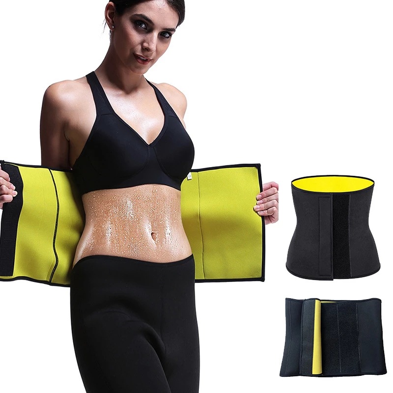Amazon Women's Fitness Sweat Belt Neoprene Body Shaping Waist Belt Sauna Sweat Bundle Belly Belt